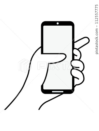 Hand with smartphone 112557775