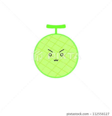 Simple and cute melon illustration Simple and cute melon illustration 112558127