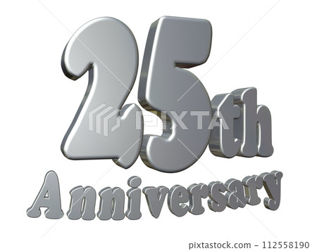 3DCG characters "25th Anniversary/25th Anniversary" Silver, Silver 112558190