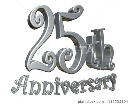 3DCG角色「25週年/25週年」銀、銀 112558194