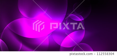 Shiny color neon glowing design. Vector Illustration For Wallpaper, Banner, Background, Card, Book Illustration, landing page 112558304