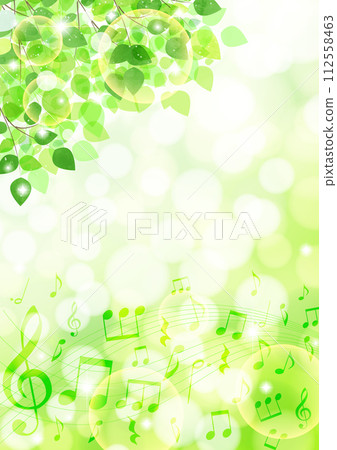 Fresh greenery, music, vertical, sunlight filtering through foliage, background, illustration, cute, upper left Fresh greenery, music, vertical, sunlight filtering through foliage, background, illustration, cute, upper left 112558463