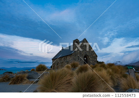 Church of the Good Shepherd at dusk 112558473
