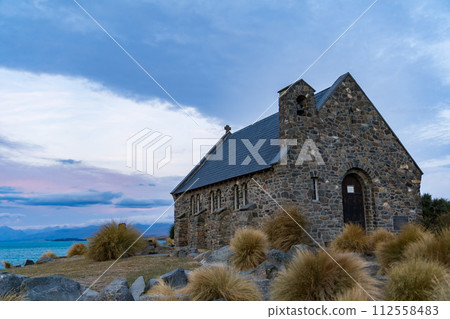 Church of the Good Shepherd at dusk Church of the Good Shepherd at dusk 112558483