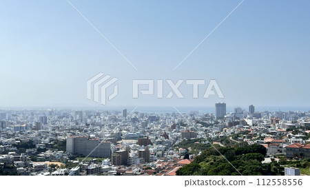 Naha city seen from the observatory in Shuri, Naha, Okinawa 112558556