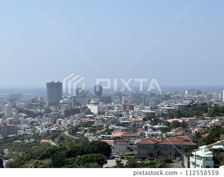 Naha city seen from the observatory in Shuri, Naha, Okinawa Naha city seen from the observatory in Shuri, Naha, Okinawa 112558559