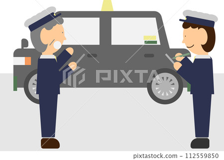 Image material of taxi driver training scene Image material of taxi driver training scene 112559850