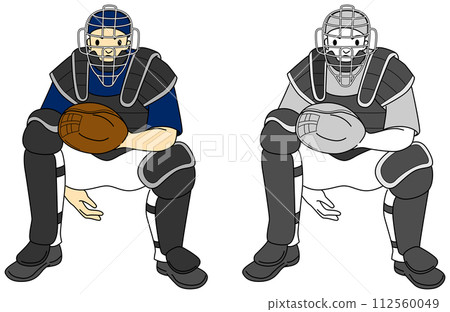 棒球選手(捕手)插圖集 棒球選手(捕手)插圖集 112560049