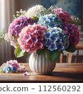 Hydrangea in a vase 112560292