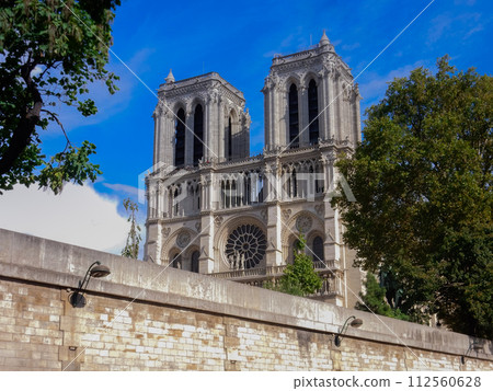 Front of Notre Dame Cathedral ~ Rose window in front ~ (France-Paris) Front of Notre Dame Cathedral ~ Rose window in front ~ (France-Paris) 112560628