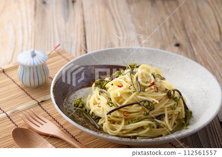 春天的味道 蕨菜日式義大利麵（佩佩羅西諾風味） 112561557