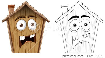 Animated Expressive Cartoon Houses Animated Expressive Cartoon Houses 112562115