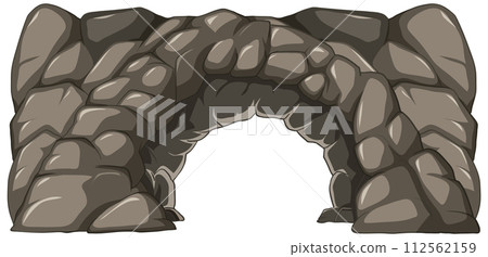 Ancient Stone Archway Illustration Ancient Stone Archway Illustration 112562159