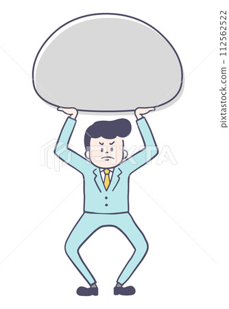Businessman enduring pressure Businessman enduring pressure 112562522