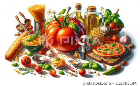 美味的蔬果蕃茄 商用番茄圖片 好喝的蕃茄汁 蕃茄料理 各式番茄圖片 番茄義大利麵 112563144