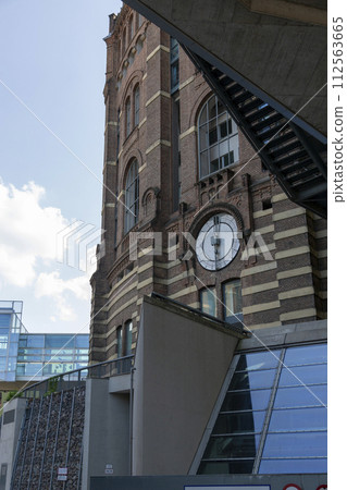 Gasometer a former gas tank in Vienna which are now apartments and entertainment use 112563665