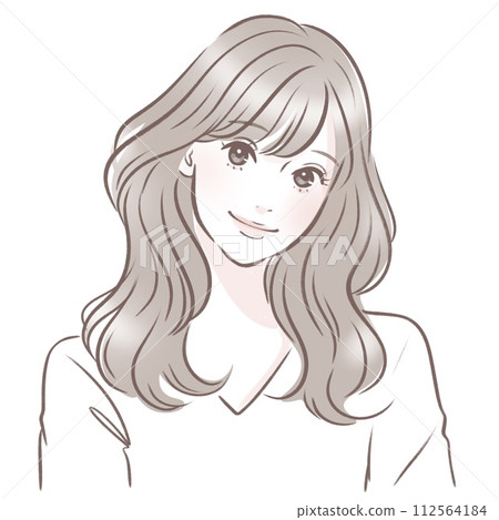 Illustration material of women and girls 112564184