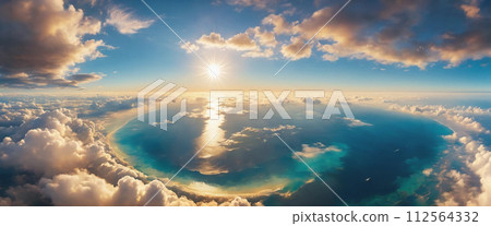 Skydiving aerial photo style 112564332