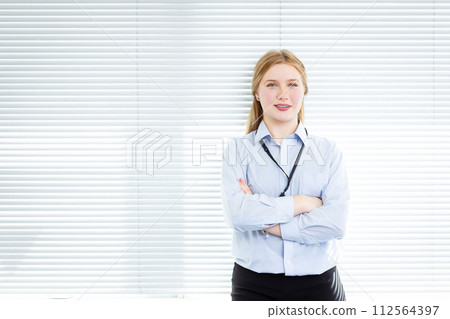 Blonde hair business woman Business Blonde hair business woman Business 112564397