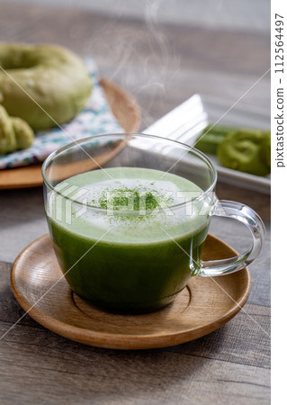 Matcha Latte Authentic Matcha Latte made from Japanese Uji Matcha Matcha Latte Authentic Matcha Latte made from Japanese Uji Matcha 112564497