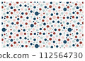 retro pop random dot seamless pattern, vector graphic resources, 16:9 widescreen wallpaper / backdrop 112564730