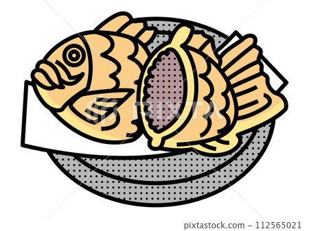Illustration of taiyaki 112565021