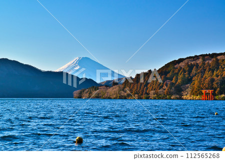 神奈川縣、元箱根港、富士山和蘆之湖遊船 神奈川縣、元箱根港、富士山和蘆之湖遊船 112565268