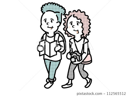 外國遊客_夫婦的插圖 112565512