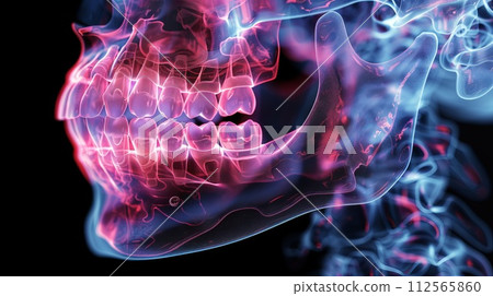 Human jaw bone 112565860