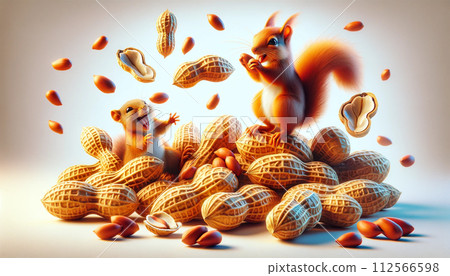 健康美味可口的堅果 杏仁果 核桃 腰果 夏威夷豆 開心果 栗子 松子 花生 胡桃 綜合堅果 超級食物 112566598