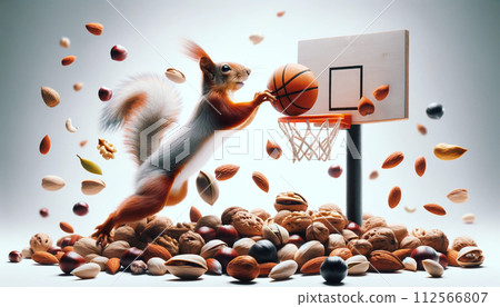 健康美味可口的堅果 杏仁果 核桃 腰果 夏威夷豆 開心果 栗子 松子 花生 胡桃 綜合堅果 超級食物 112566807