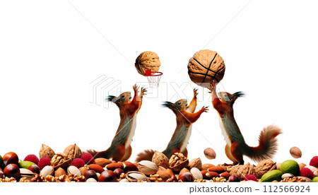 Healthy and delicious nuts, almonds, walnuts, cashews, macadamia beans, pistachios, chestnuts, pine nuts, peanuts, walnuts, mixed nuts, superfoods 112566924