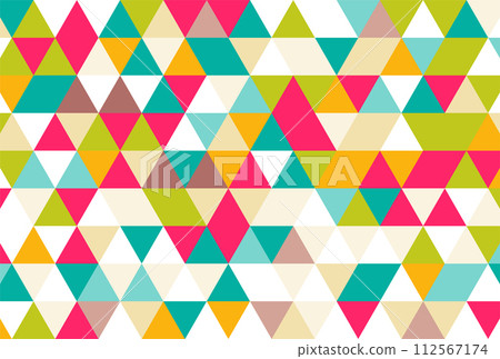 Background illustration_triangle mosaic_colorful Background illustration_triangle mosaic_colorful 112567174