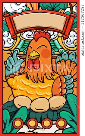 原创手绘卡通鸡蛋插画海报素材 112567255