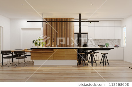 modern kitchen interior. modern kitchen interior. 112568608