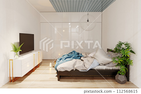 modern bedroom interior 112568615