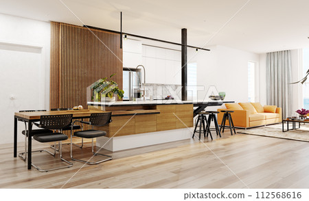modern kitchen interior. 112568616