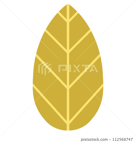 Yellow Leaf Element Design Leave Element Design Natural Element Design Isolated Leaf illustration 112568747