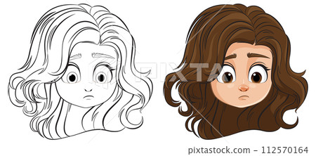 From Sketch to Color: Female Illustration 112570164