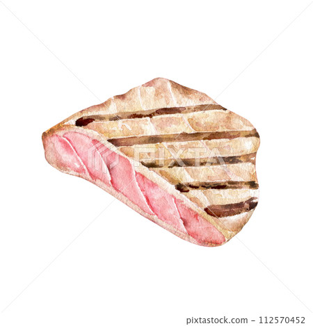 Tuna steak rare grilled Tuna steak rare grilled 112570452