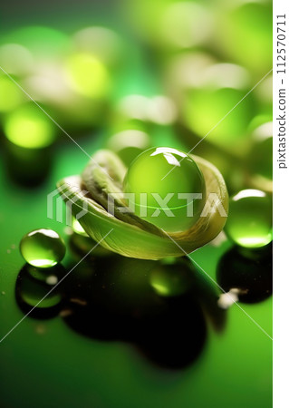 Modern and avant-garde food background. Ai generated. 112570711