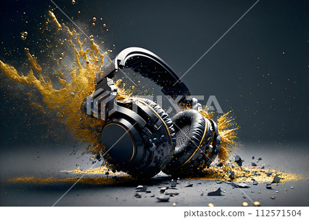 Design for music event and dj party. 112571504