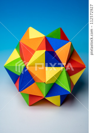 Unit origami photo material 112572927