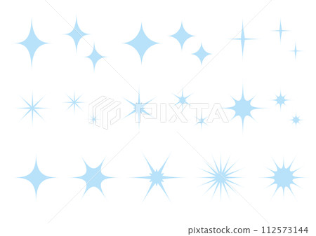 Sparkling background material blue blue 112573144