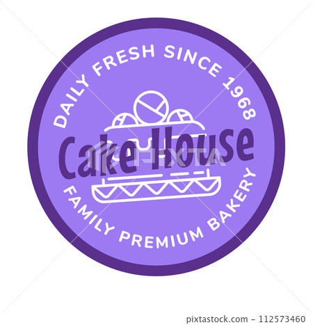 Cake house, family premium bakery daily fresh logo Cake house, family premium bakery daily fresh logo 112573460