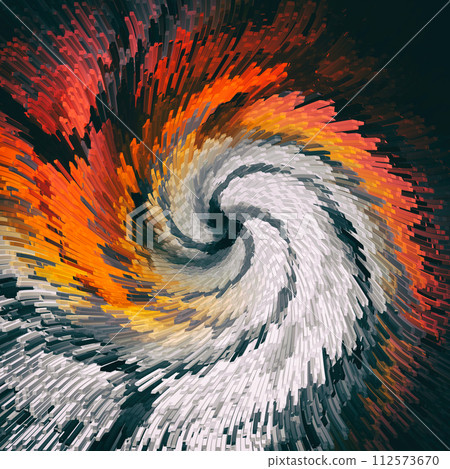 Abstract Outburst Whirl Rotating Movement Design. 112573670