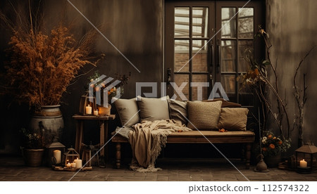 Interior design of living room with copy space 112574322