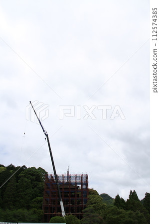 Rurikoji Temple, Yamaguchi City Tourism, Yamaguchi Prefecture, Five-storied pagoda under repair work japan yamaguchi valuable rare Rurikoji Temple, Yamaguchi City Tourism, Yamaguchi Prefecture, Five-storied pagoda under repair work japan yamaguchi valuable rare 112574385