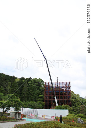 瑠璃光寺,山口縣山口市旅遊局,正在修復的五層寶塔日本山口珍貴稀有 瑠璃光寺,山口縣山口市旅遊局,正在修復的五層寶塔日本山口珍貴稀有 112574386