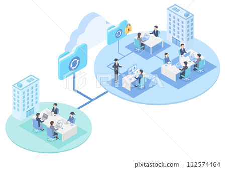 使用雲端系統在公司內部和外部共享文件的圖片 使用雲端系統在公司內部和外部共享文件的圖片 112574464
